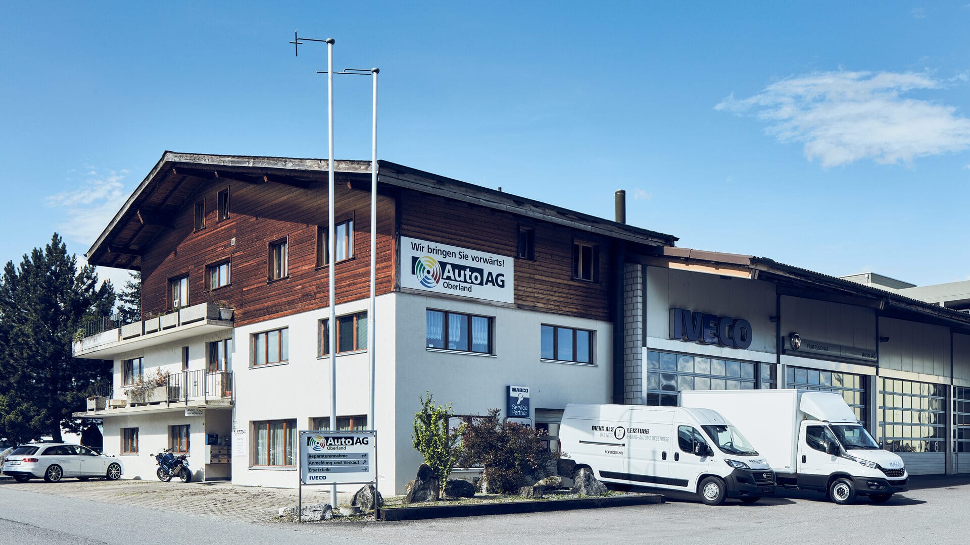 Auto AG Truck am Standort Uetendorf mit IVECO und Fiat Professional Markenvertretung